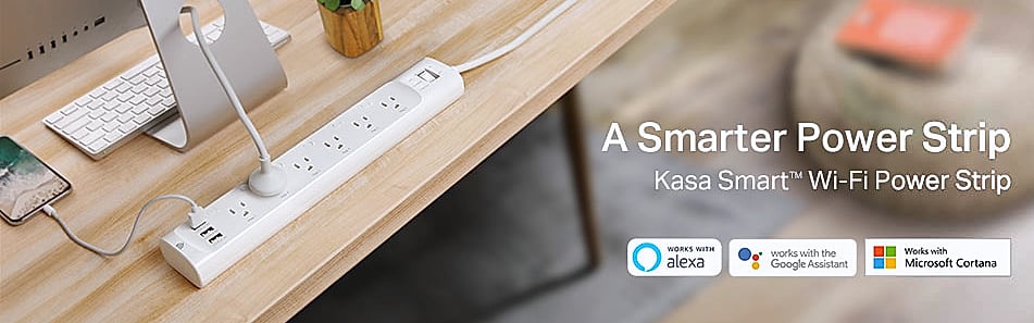 Kasa Smart HS300 Power Strip with 6 Smart Outlets and USB — package contents