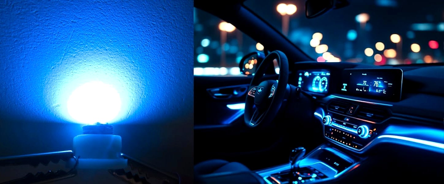 WLJH 10x Yellow T4.7/T5 Neo Wedge 3030 SMD LED Dashboard — feature highlights