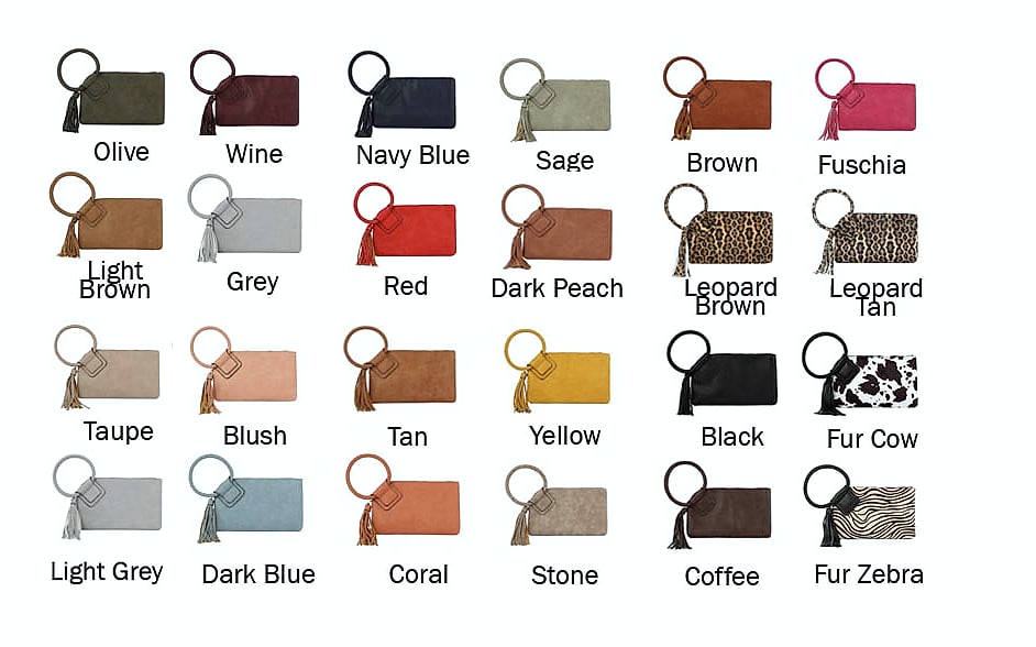 Handbag Republic Metro Muse Vegan Leather Clutch Wristlet — close-up details