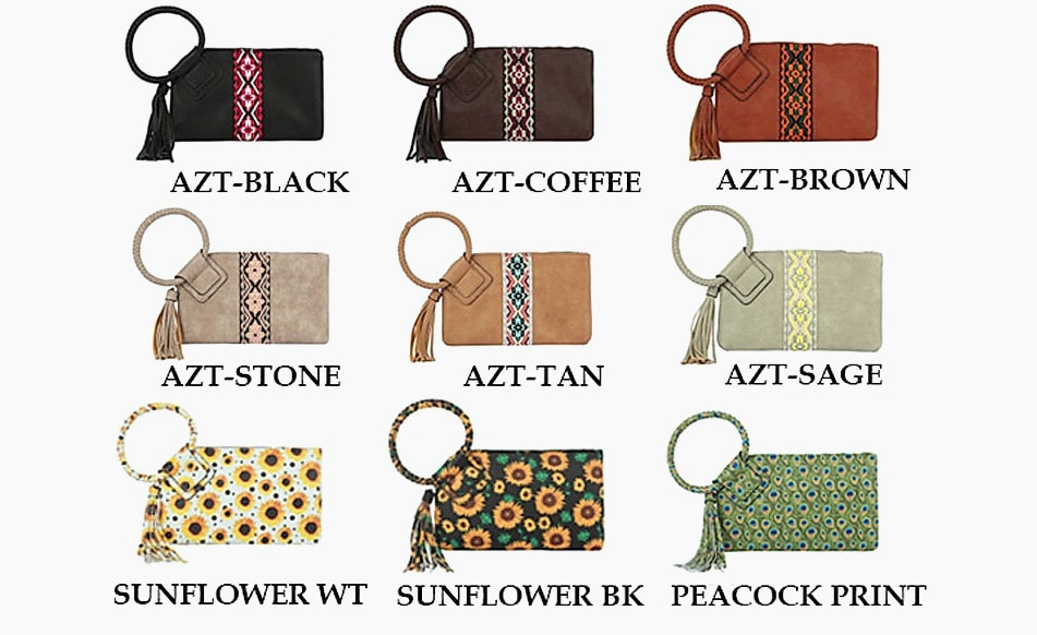 Handbag Republic Metro Muse Vegan Leather Clutch Wristlet — feature highlights