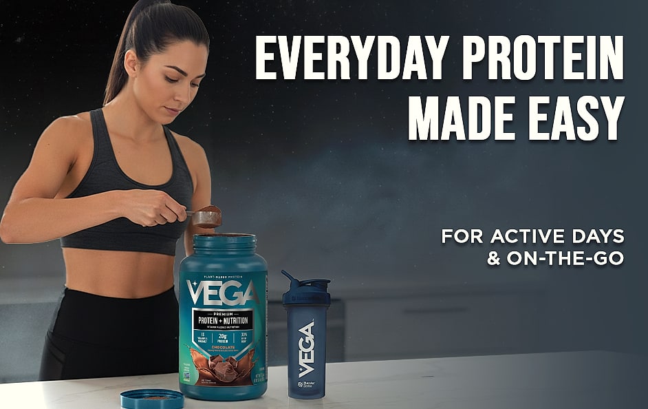 Vega Essential Protein Powder 25g Plant Based Vanilla — parts overview