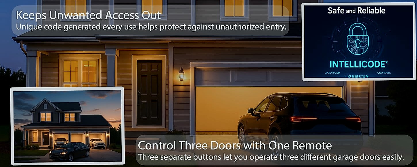 LongCtrl Genie G3T-R G3T-BX Garage Door Remote Replacement — feature highlights