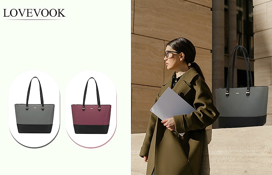 LOVEVOOK 3-Piece Handbag Set with Shoulder Bag, Satchel, — close-up details
