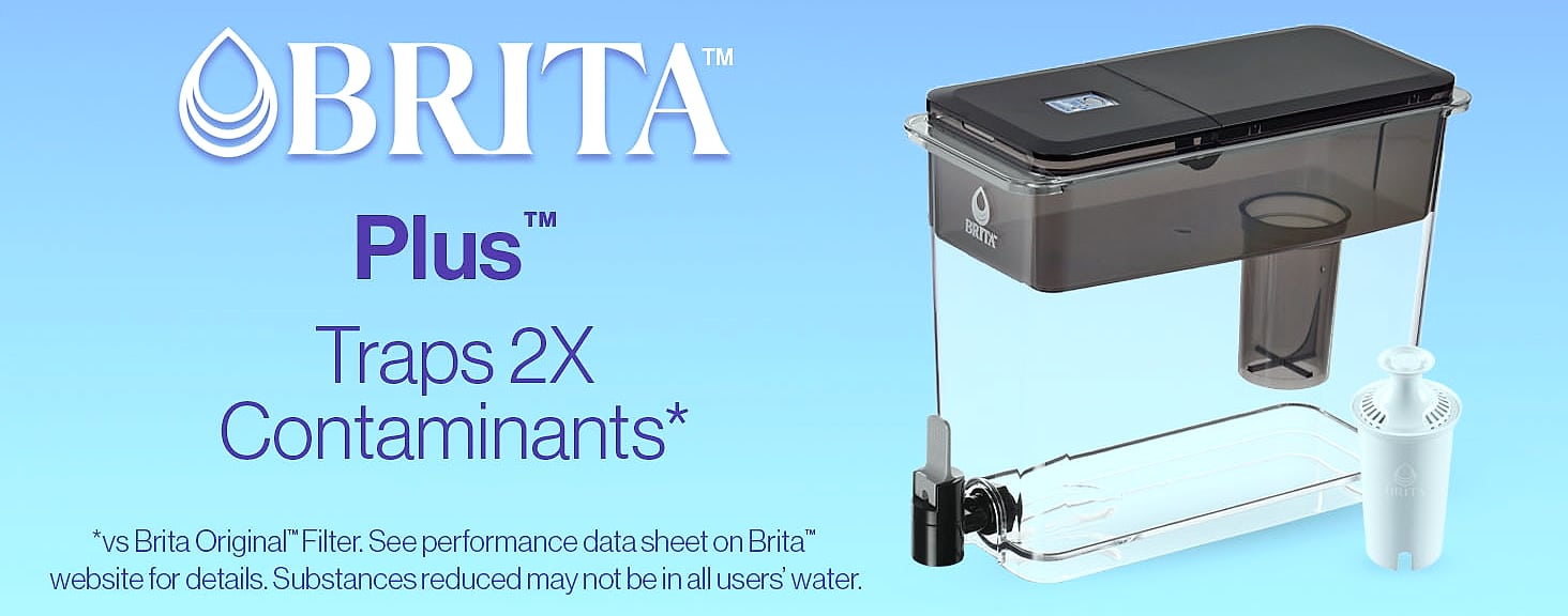 Brita UltraMax 27 Cup Water Dispenser with BritaPlus Filter — package contents