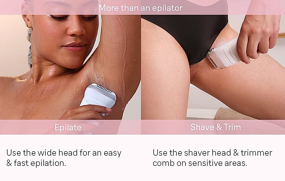 Braun Silk-épil 7 SE7-041 Wet and Dry Epilator for Women — scale reference