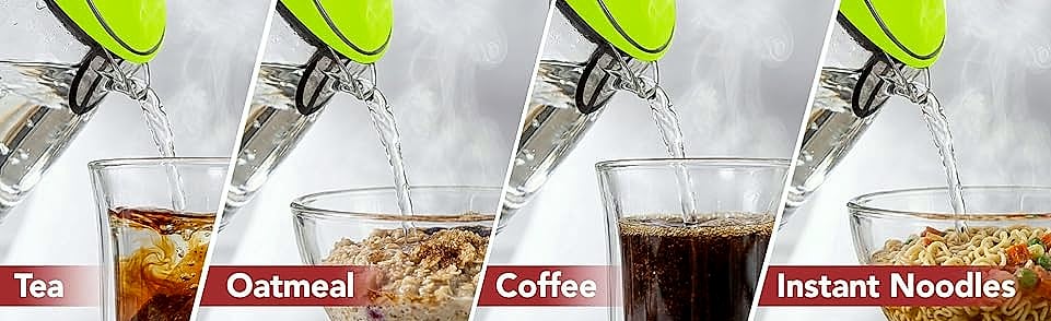 OVENTE KG83B Electric Kettle, 1.5L Borosilicate Glass Water — feature highlights