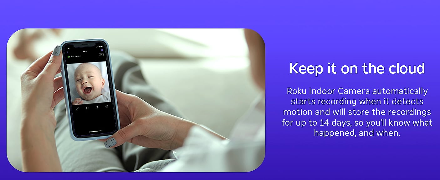 Roku Indoor Camera 2-Pack Wired Home Security with 1080p — package contents