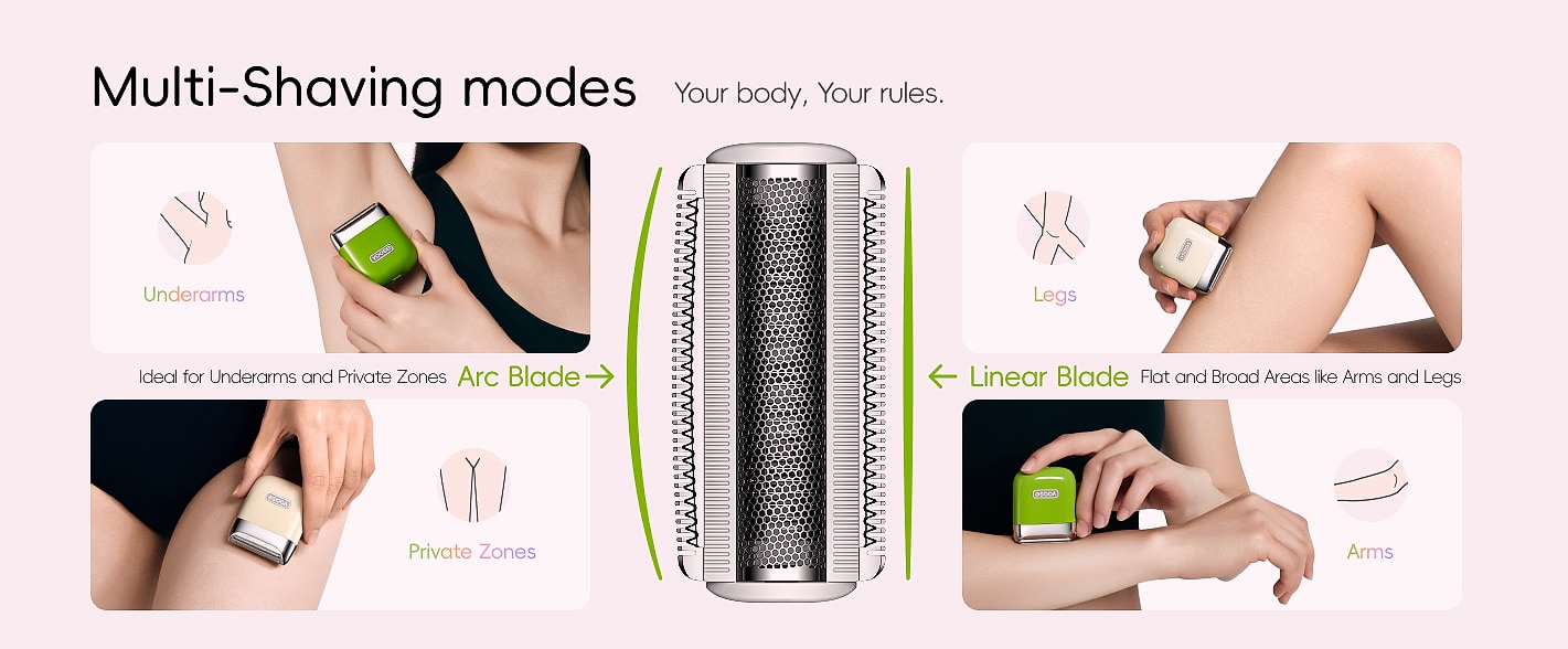 yoose Electric Bikini Trimmer for Women, IPX7 Waterproof — package contents