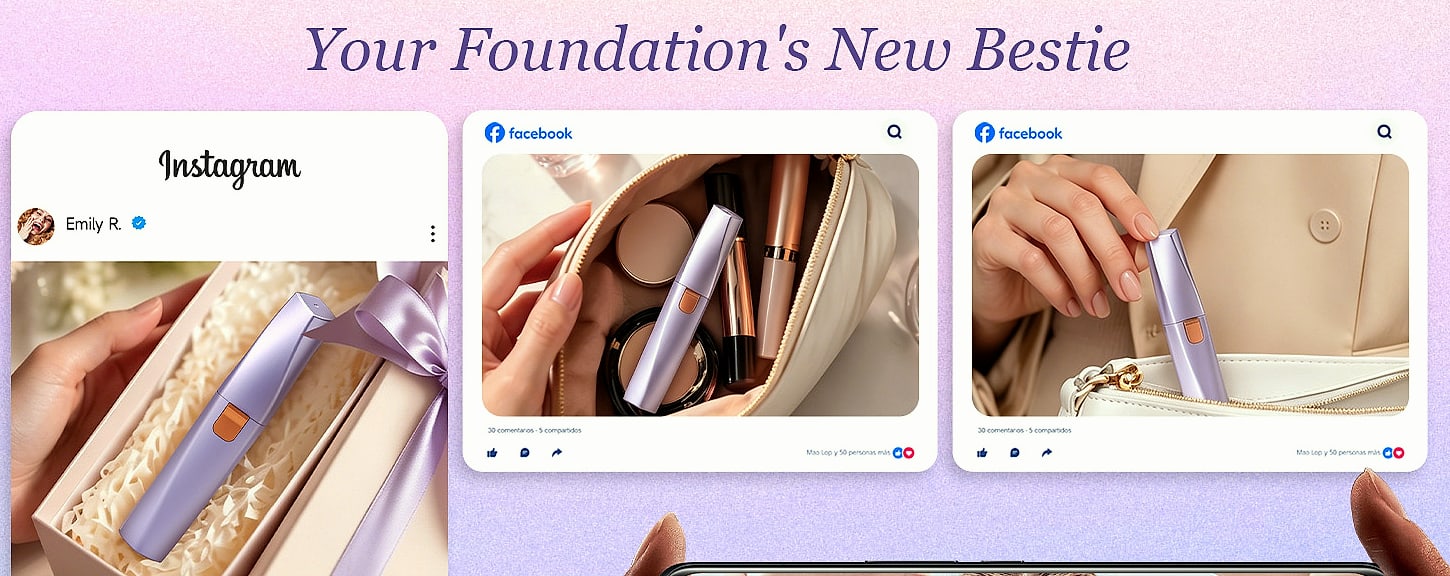 Bissuuy 2-in-1 Eyebrow Trimmer and Face Shaver for Women — parts overview