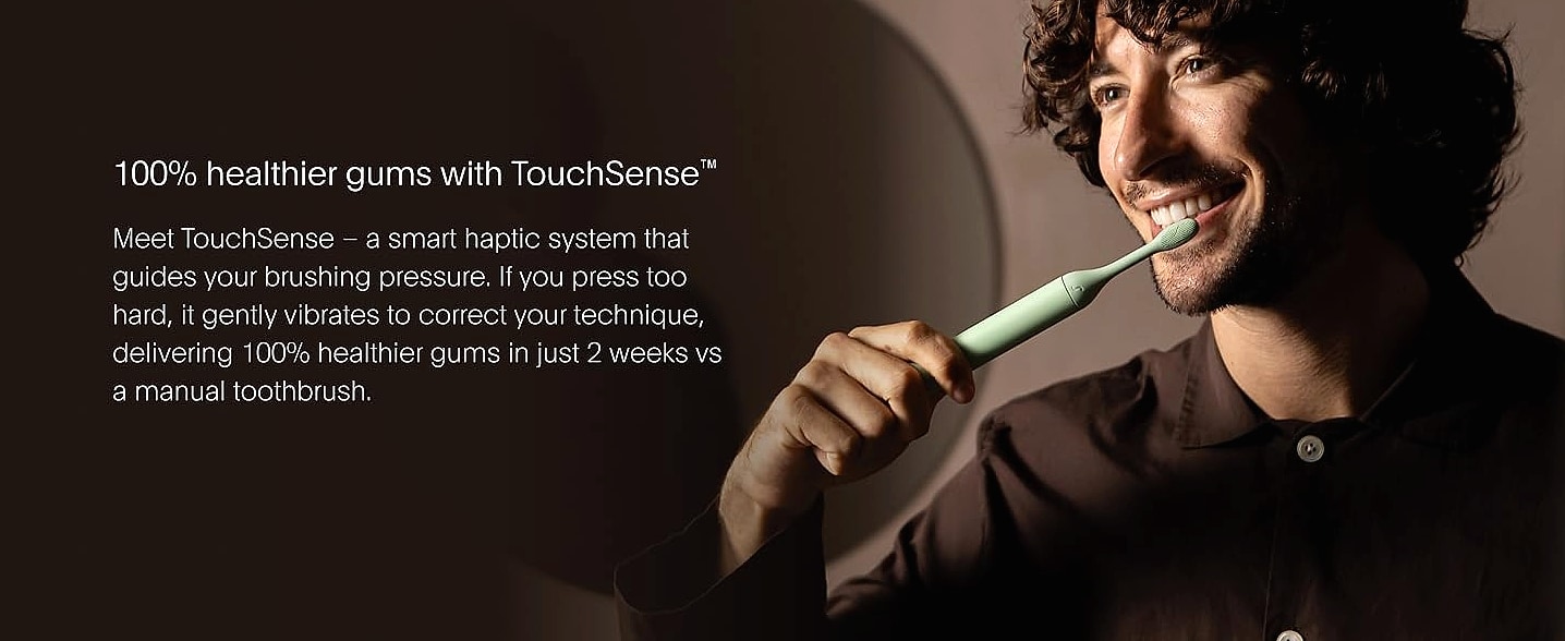 SURI Sonic Toothbrush Replacement Heads with Tongue Scraper — assembled view