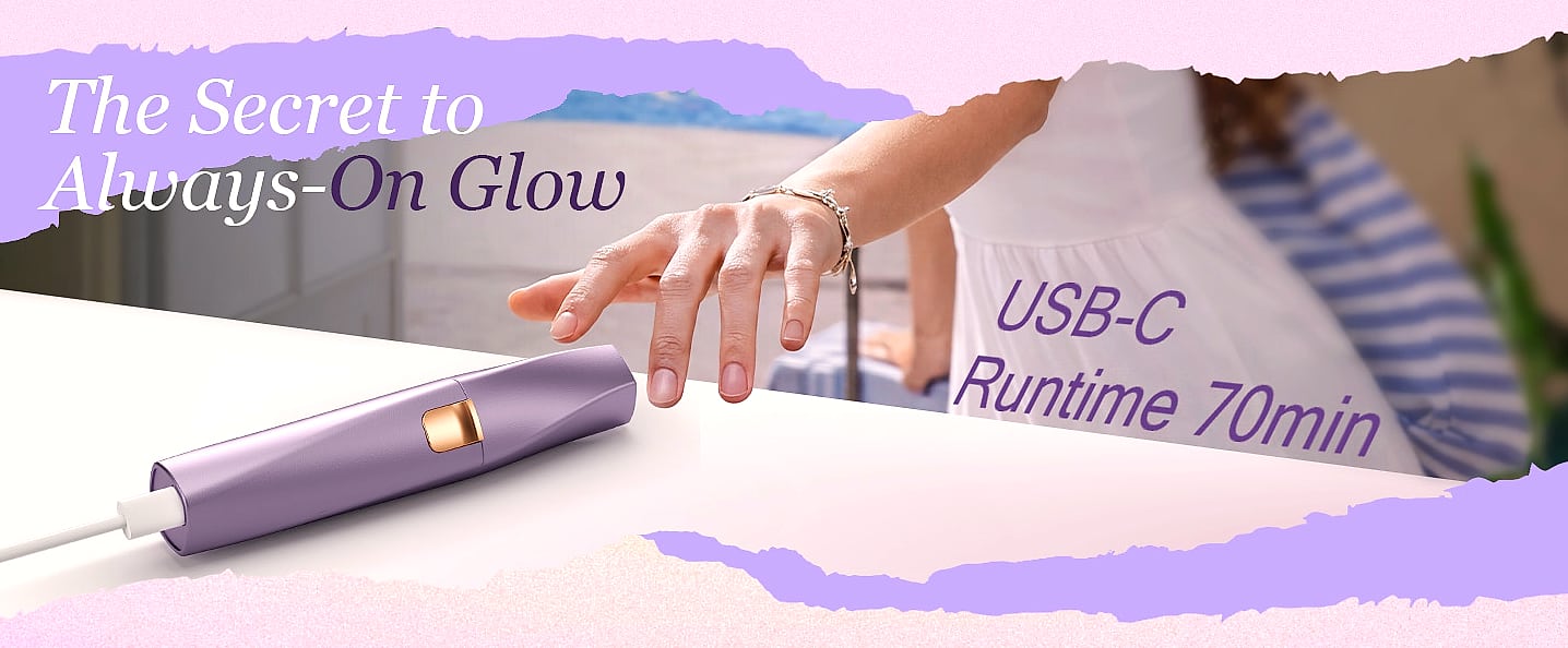 Bissuuy 2-in-1 Eyebrow Trimmer and Face Shaver for Women — side view