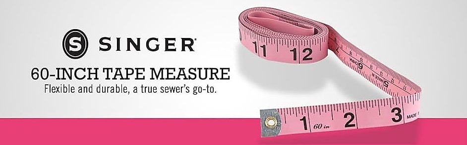 Singer 00218 Tape Measure for Sewing and Tailoring — package contents