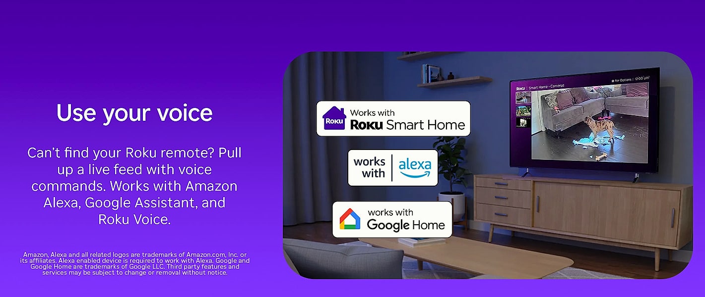 Roku Indoor Camera 2-Pack Wired Home Security with 1080p — parts overview