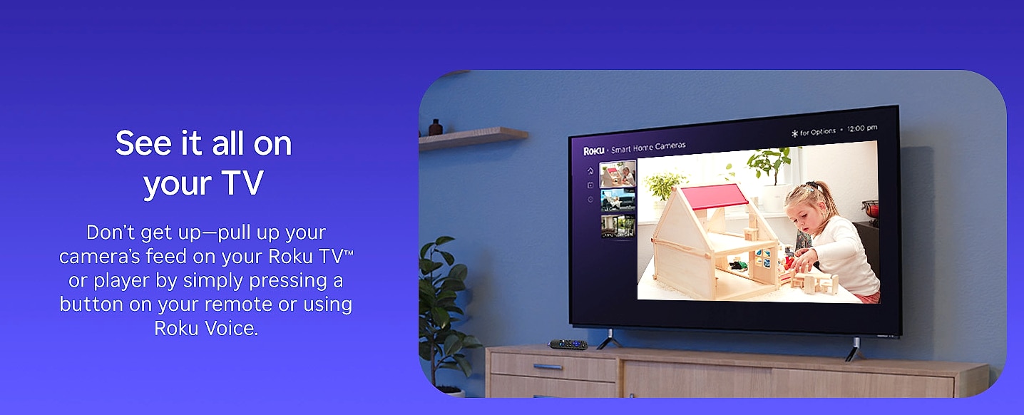 Roku Indoor Camera 2-Pack Wired Home Security with 1080p — interior detail