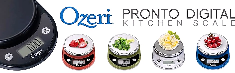 Ozeri Pronto Digital Kitchen Scale with Variable Graduation — assembled view