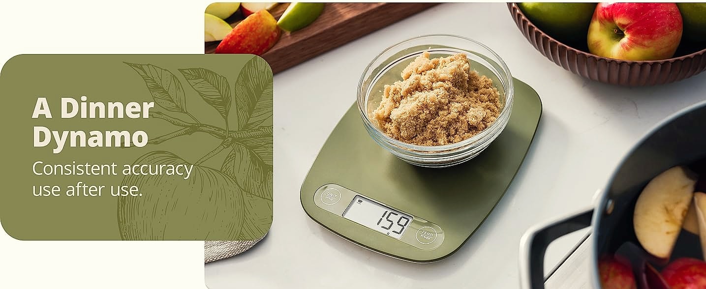 Greater Goods Digital Food Scale, 1g Precision Kitchen Scale — scale reference