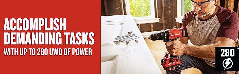 CRAFTSMAN CMCD700C1 V20 Cordless Drill Driver Kit — package contents
