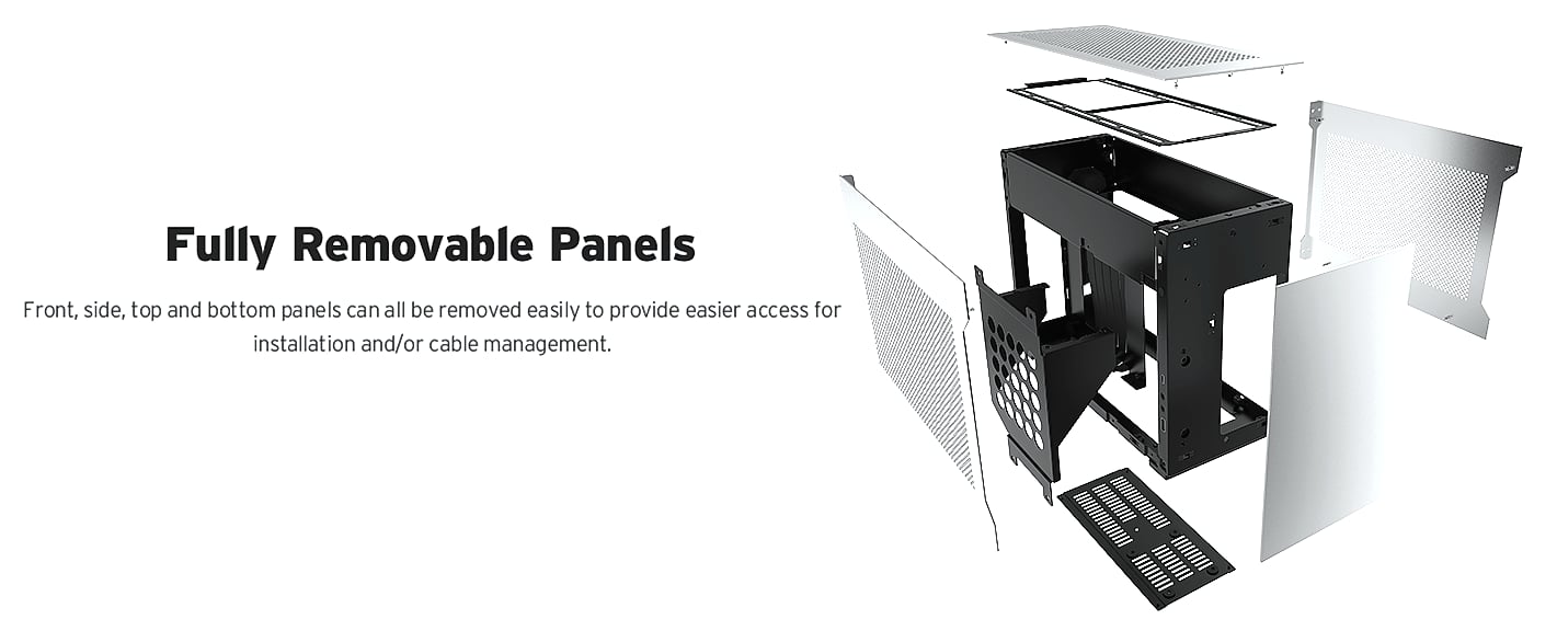 Lian Li A4-H2O Mini-ITX PC Case with 240mm AIO Support — scale reference