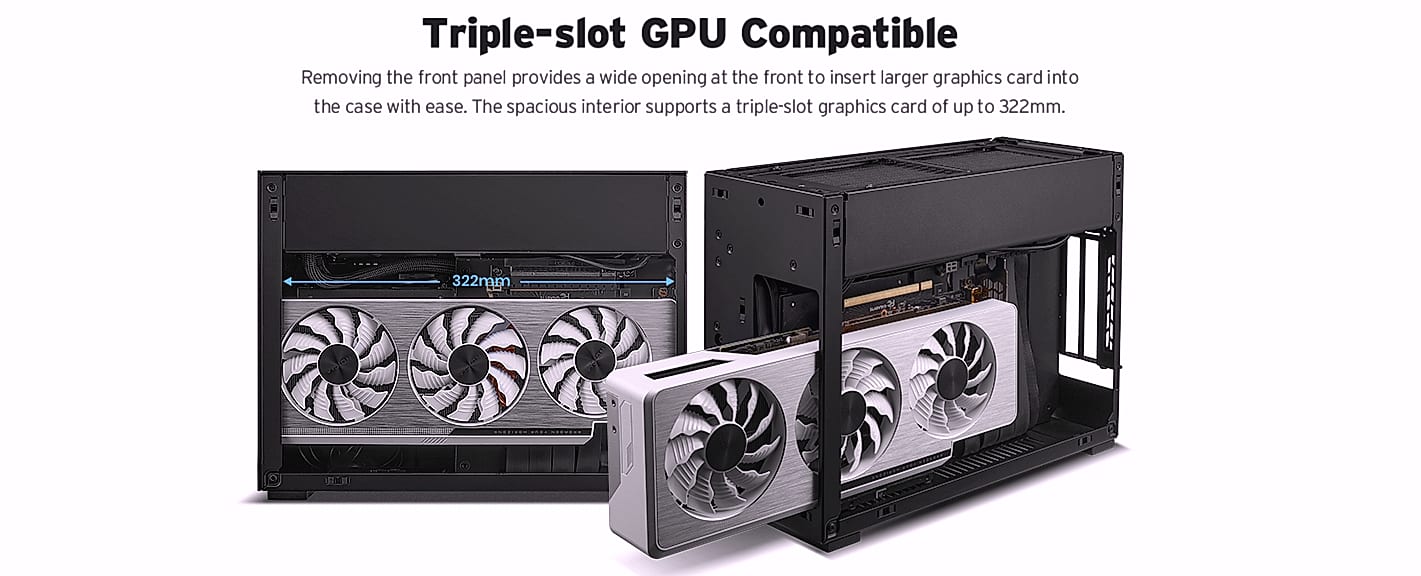 Lian Li A4-H2O Mini-ITX PC Case with 240mm AIO Support — build progress