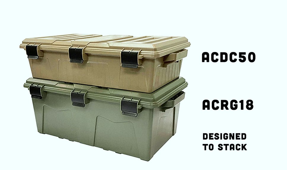 MTM ACDC30 Divided Ammo Crate Utility Box — assembled view