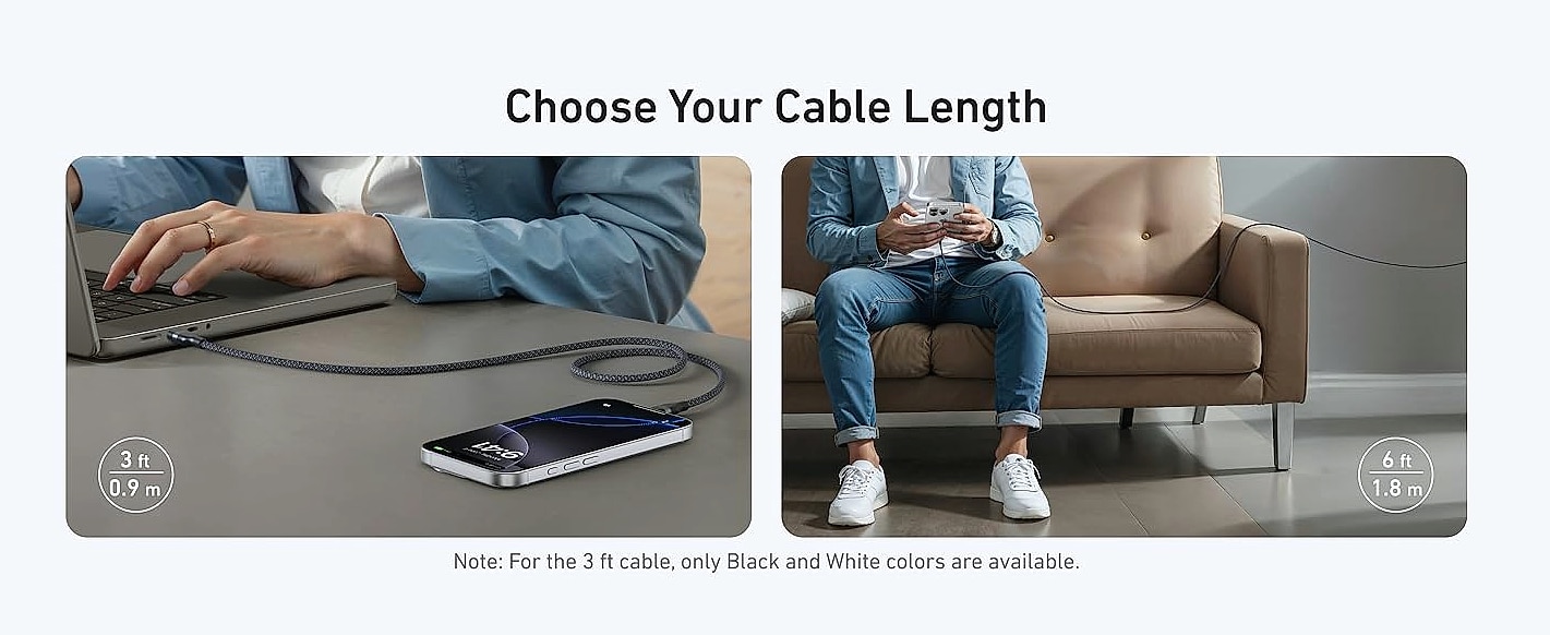 Anker Nano USB-C Cable 240W Fast Charging 6ft Black — build progress