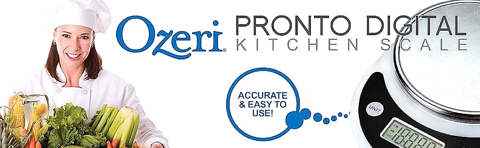 Ozeri Pronto Digital Kitchen Scale with Variable Graduation — package contents