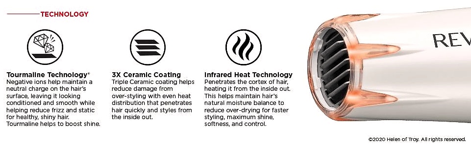 Revlon Infrared Ionic Hair Dryer with Diffuser and — close-up details