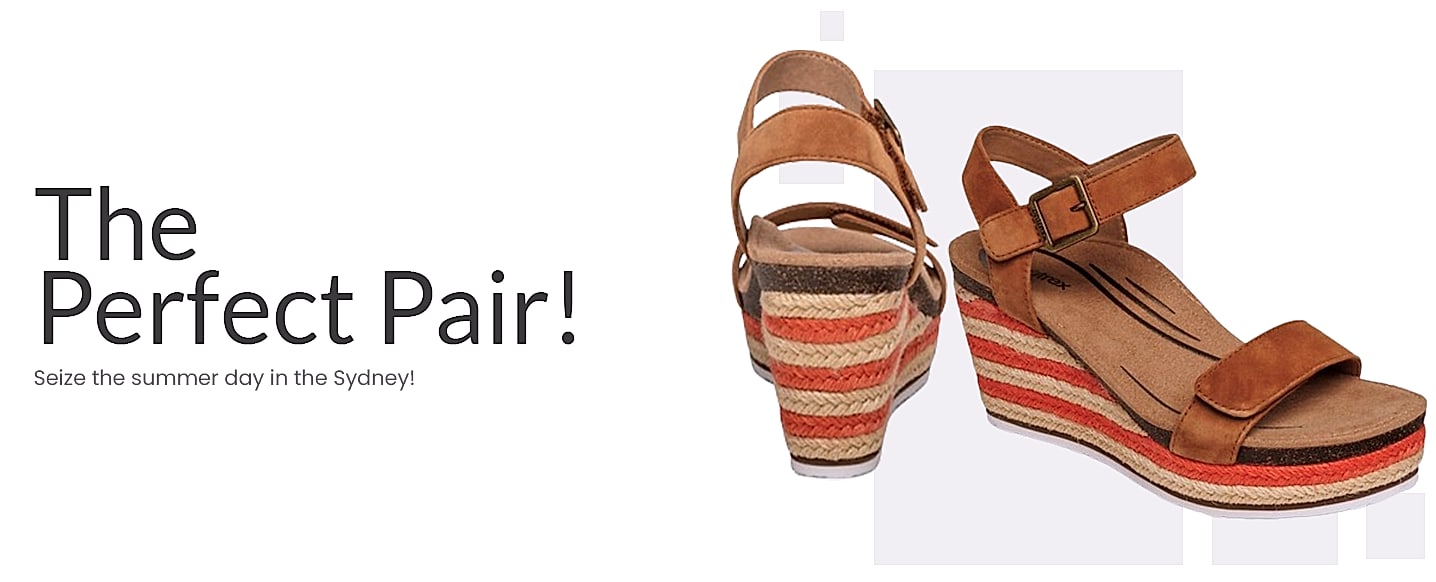 Aetrex Cognac Quarter Strap Espadrille Wedge — package contents