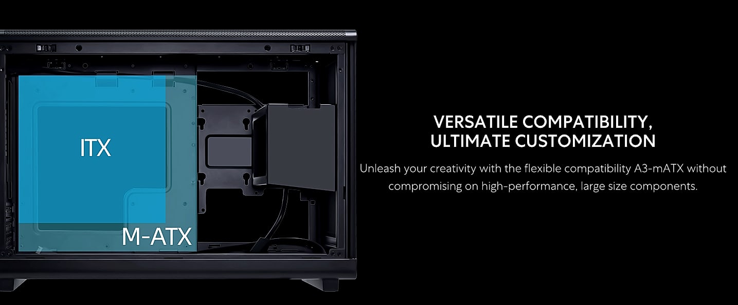 Lian Li A4-H2O Mini-ITX PC Case with 240mm AIO Support — feature highlights