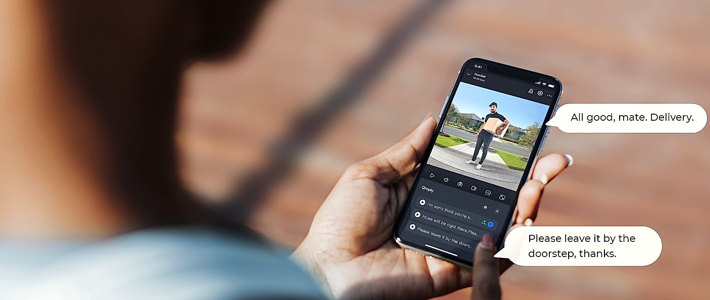 Reolink Video Doorbell Camera with Chime, WiFi — side view