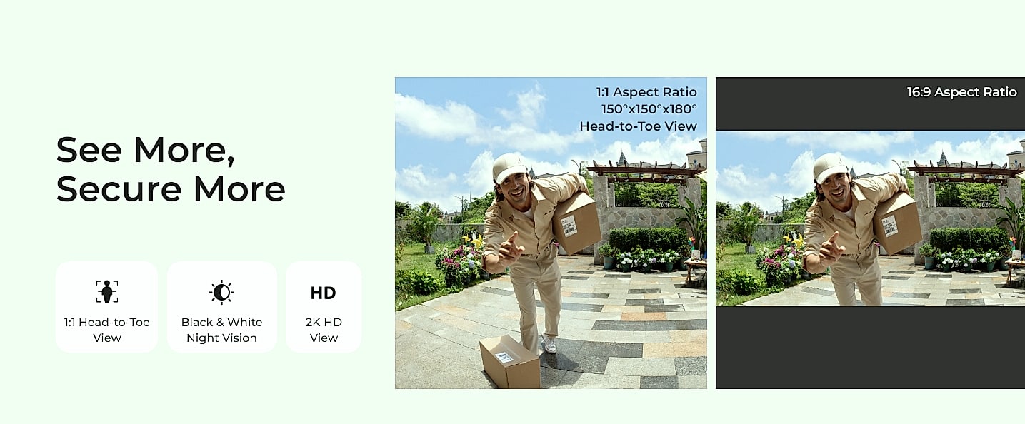 Reolink Video Doorbell Camera with Chime, WiFi — package contents