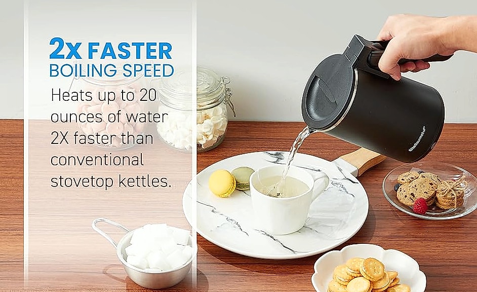 Elite Gourmet 1.7L Electric Tea Kettle with Digital — interior detail