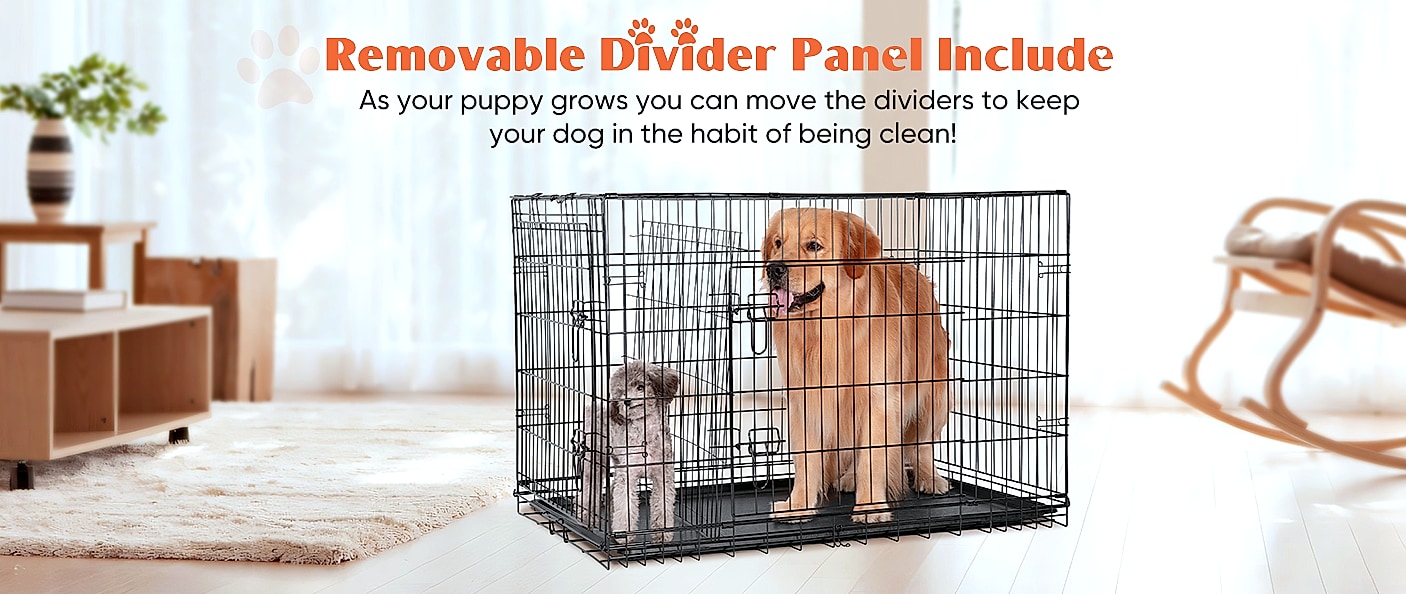 Sweetcrispy 24 Inch Single Door Dog Crate for Small Dogs — feature highlights