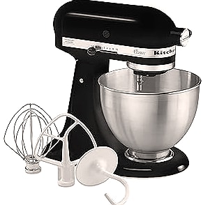 KitchenAid K45SS Classic 4.5 Quart Tilt-Head Stand Mixer — parts overview