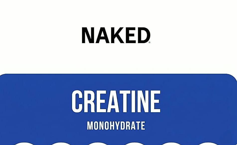 NAKED Pure Micronized Creatine Monohydrate Powder 500g — package contents