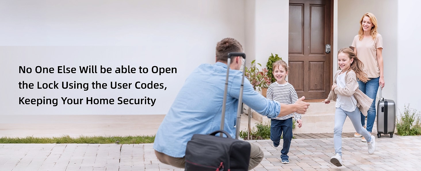 TEEHO TE001 Keyless Entry Door Lock Smart Deadbolt — parts overview