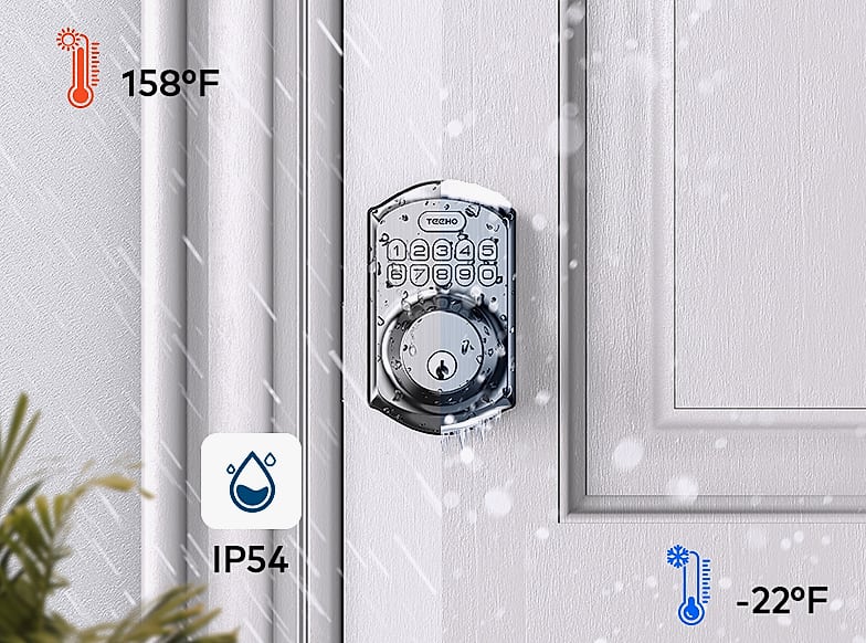 TEEHO TE001 Keyless Entry Door Lock Smart Deadbolt — package contents