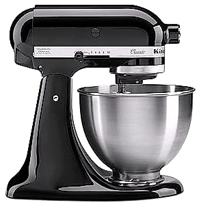 KitchenAid K45SS Classic 4.5 Quart Tilt-Head Stand Mixer — assembled view