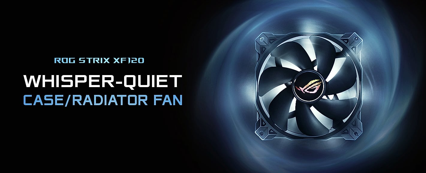 ASUS ROG Strix XF120 120mm PWM PC Case and Radiator Fan — package contents