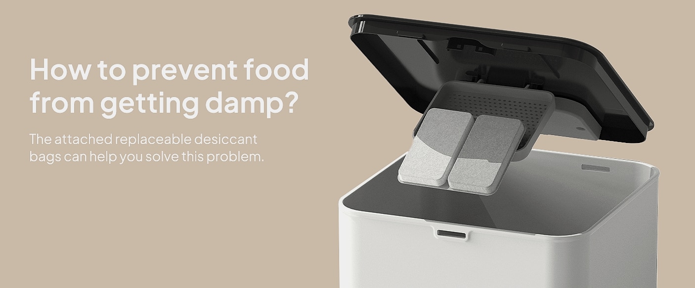 Voluas Automatic Cat Feeder with Voice Recorder and Portion — parts overview