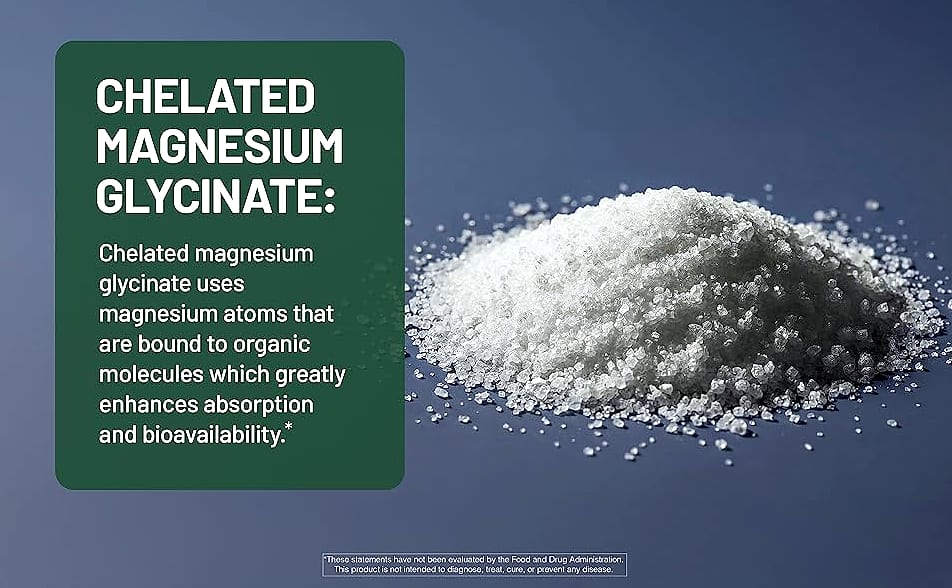 Smarter Nutrition Magnesium Complex Chelated Glycinate — close-up details