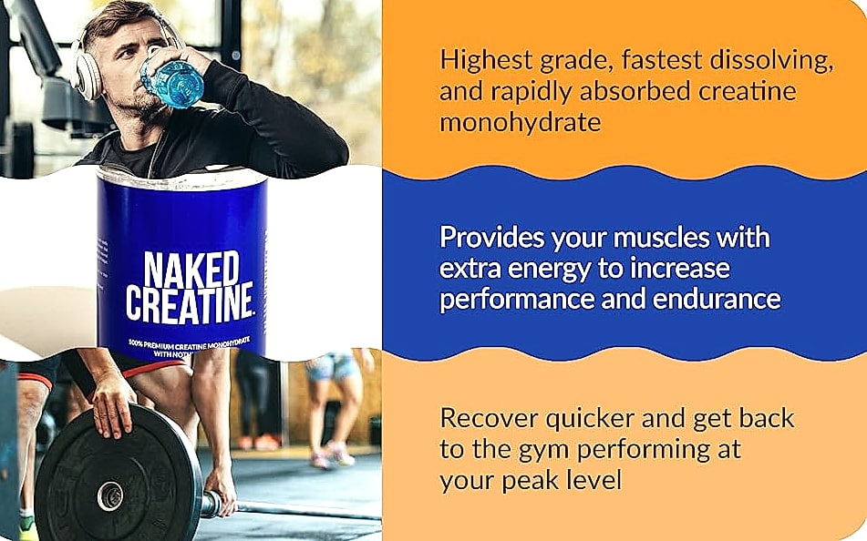 NAKED Pure Micronized Creatine Monohydrate Powder 500g — build progress