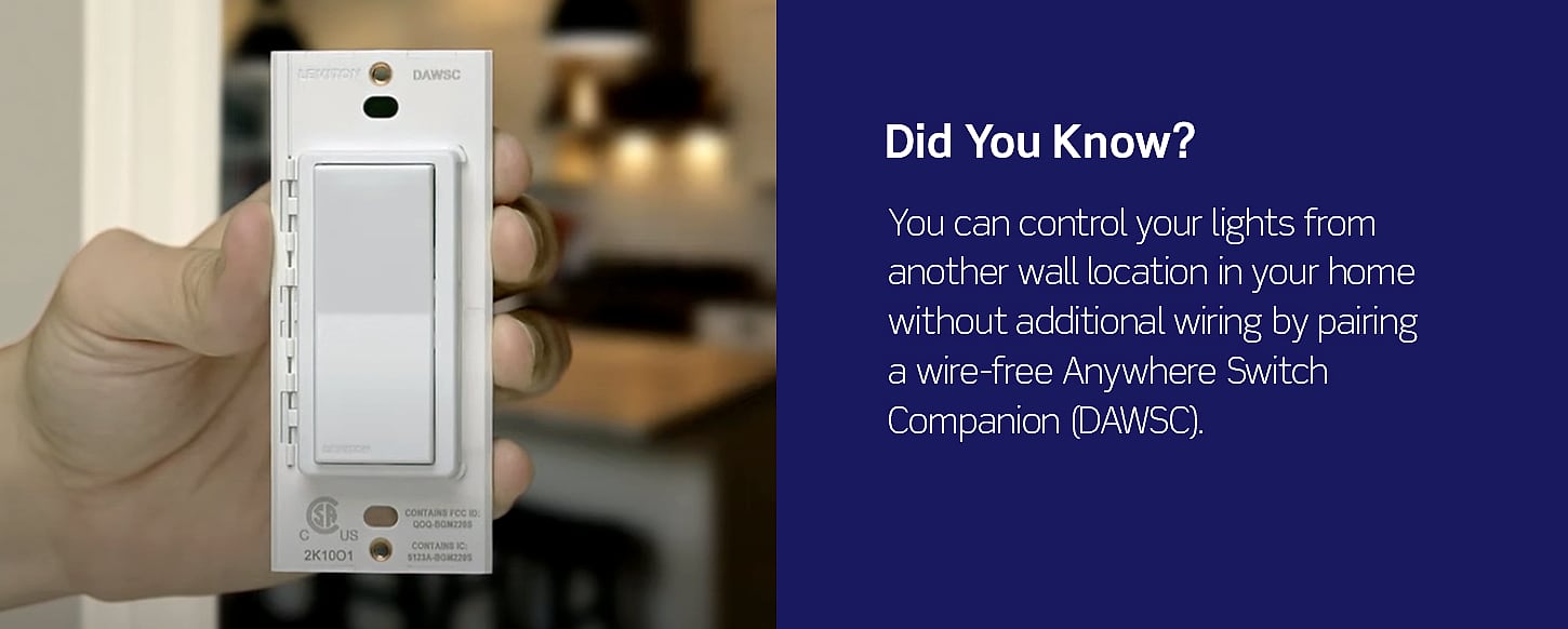 Leviton D215S-1RW Decora Smart Wi-Fi Switch, Matter — parts overview