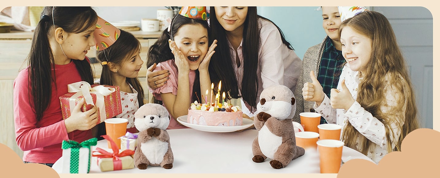 Riuhot Otter Plush Stuffed Animal Toy, 9.8 Inch Soft Cuddle — interior detail