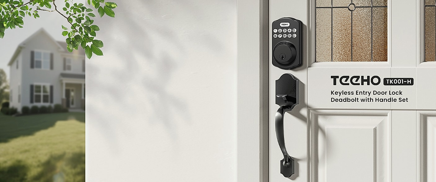 TEEHO TE001 Keyless Entry Door Lock Smart Deadbolt — package contents