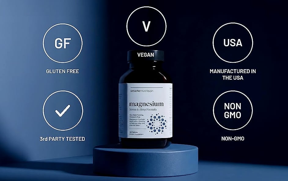 Smarter Nutrition Magnesium Complex Chelated Glycinate — package contents