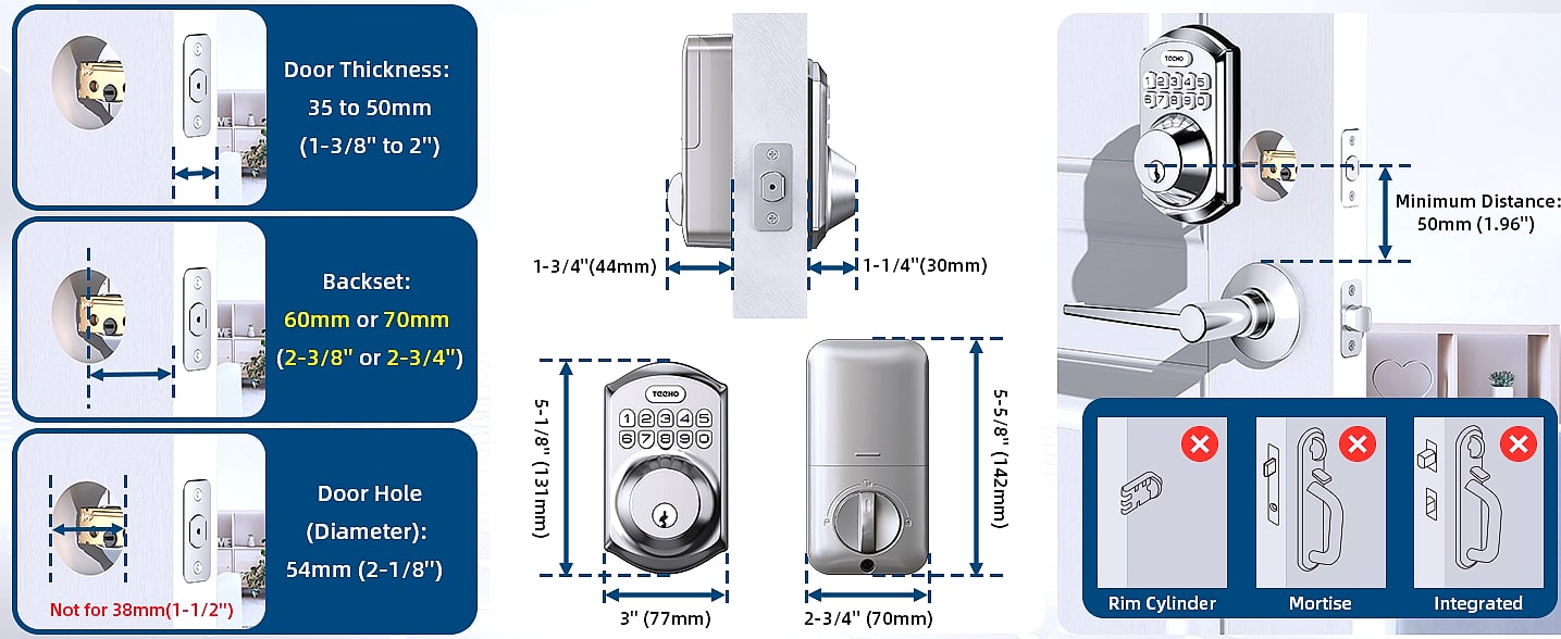 TEEHO TE001 Keyless Entry Door Lock Smart Deadbolt — build progress