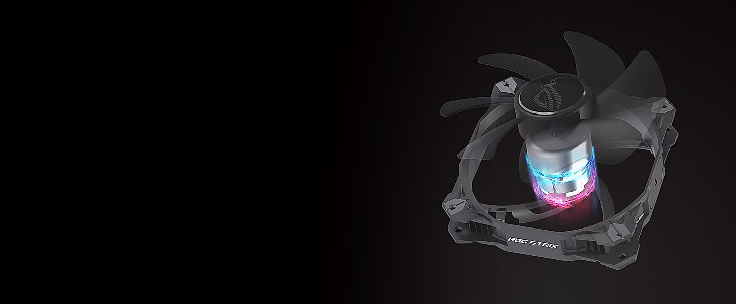 ASUS ROG Strix XF120 120mm PWM PC Case and Radiator Fan — close-up details
