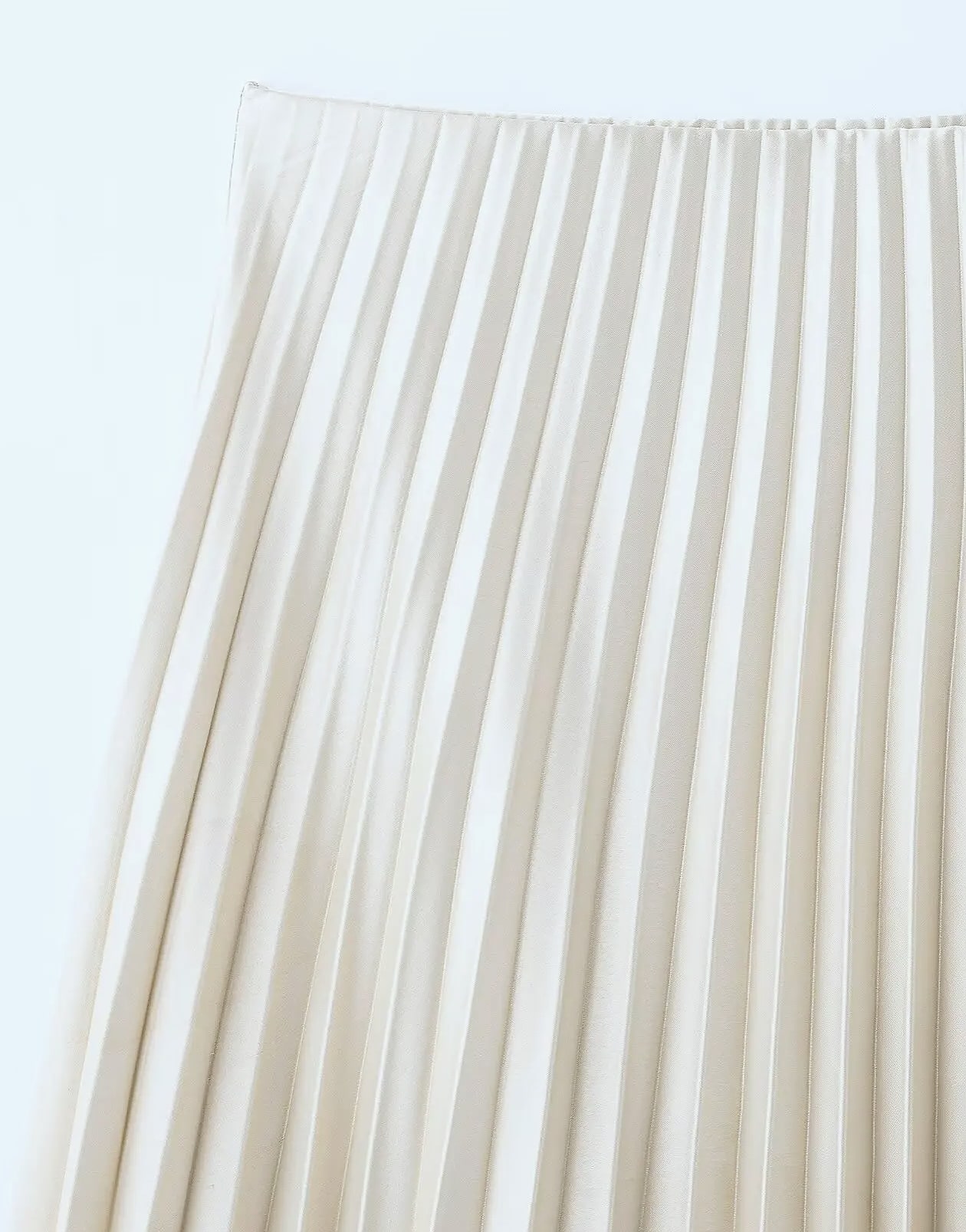 HXAO Women's Pleated Midi Skirt Brown Summer — feature highlights