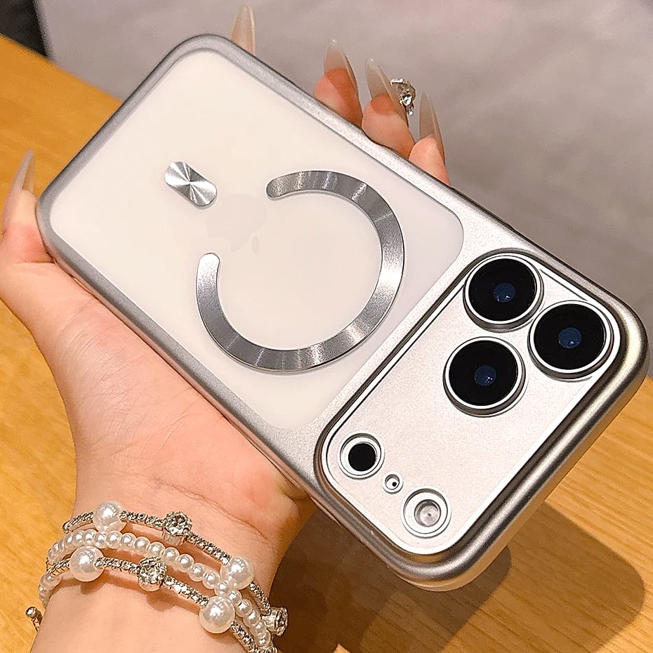 Matte Translucent Magnetic iPhone 17 Pro Max Case with — parts overview